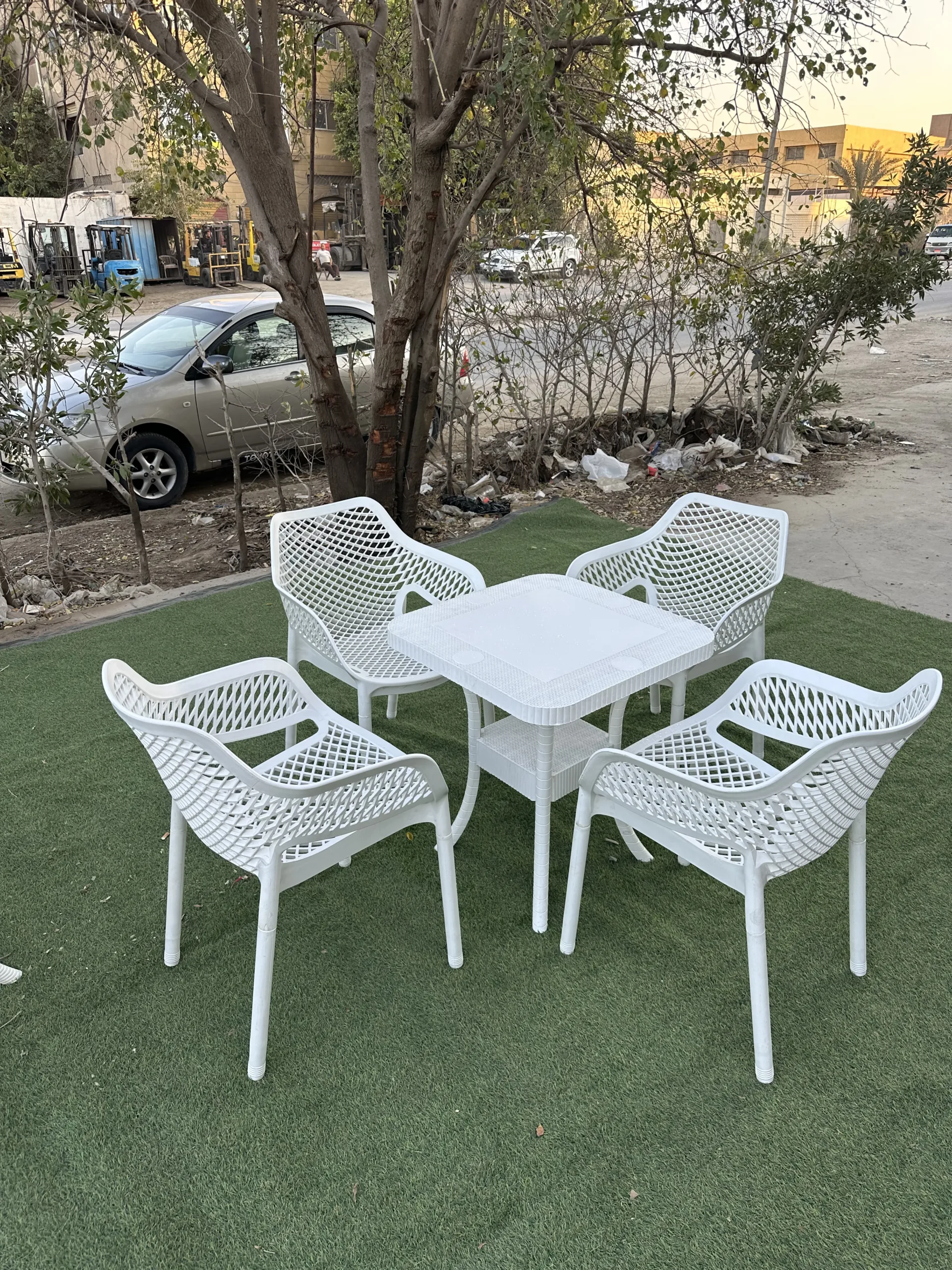 IMG_0941 طقم فيفا (ترابيزة 60*60) – ابيض - الصورة 1