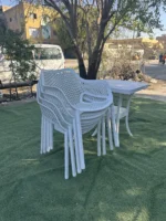 Viva Set (60*60 table) –White - Image 3