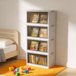 Smart 4-Tier Cabinet– white gray - Image 4