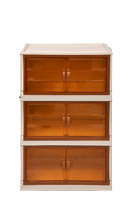 Smart 3-Tier Cabinet– beige*brown - Image 7