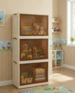 Smart 3-Tier Cabinet– beige*brown - Image 10