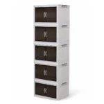 Smart 5-Tier Cabinet– white gray